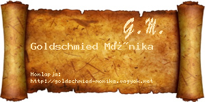 Goldschmied Mónika névjegykártya